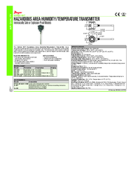 Thumbnail of document Data Sheet - HHT Hazardous Area Humidity/Temperature Transmitter